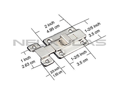 Stainless Steel Door Latch Sliding Lock Barrel Bolt (4-1/5") - style: 4-1/5"