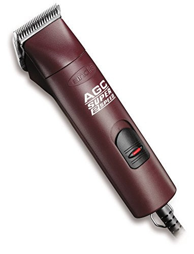 Andis 22685 Professional UltraEdge Super 2-Speed Detachable Blade Clipper – Rotary Motor with Shatter-Proof Housing, Runs Calm & Silent, 14-Inch Cord - for All Coats & Breeds - 120 Volts, Burgundy