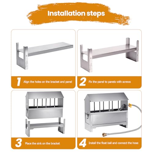 Automatic Chicken Waterer Stainless Steel Chicken Water Dispenser