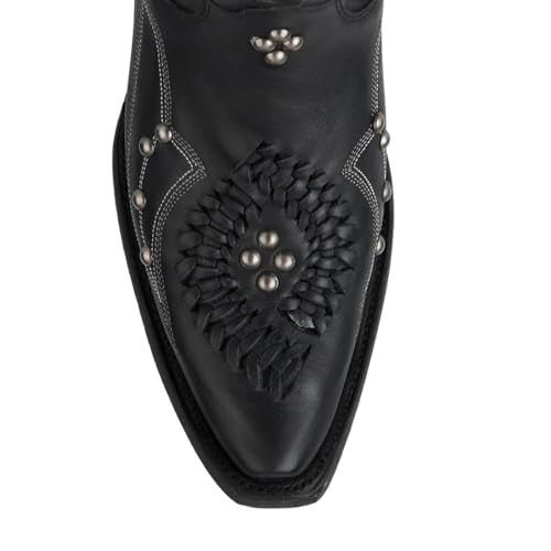 Yolkomo Cowboy Boots for Women Knee High Western Cowgirl Boots - color: Black, size: 5