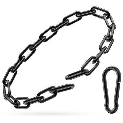 Gate Chain Lock, 23.6 Inch Chain Fence Gate Latch, Black Dia 4mm-1Pc - color: Black Dia 4mm-1pc