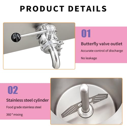 Commercial Milk/Juice Pasteurization Sterilization Machine | 14L Sterilization Equipment For Milk, Juice & More, Food Grade Stainless Steel With 360° Stirring, Auto Washing & Timer