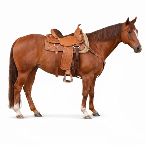 CHALLENGER Horse Saddle Stirrups Western Lightweight Aluminum Engraved Cross Cut-Out 51211 - color: Cross Bronze