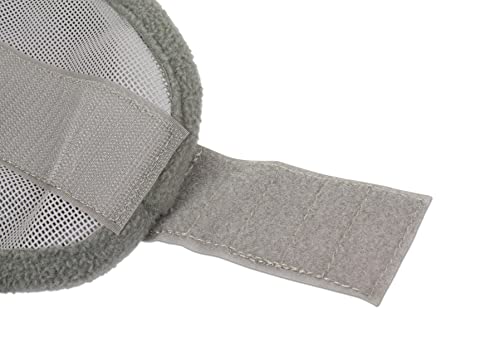 ECP Equine Comfort Products Horse Fly Mask with Ears, UV Protection, Bug Shield, Adjustable Strap, Breathable Micro Mesh, Reinforced Eye Darts, Lightweight Fit, Gray - color: Gray