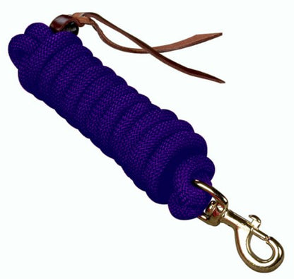 Hamilton 5/8" x 10' Poly Cowboy Horse Lead Rope, Purple - color: Purple, size: 5/8" x 10'