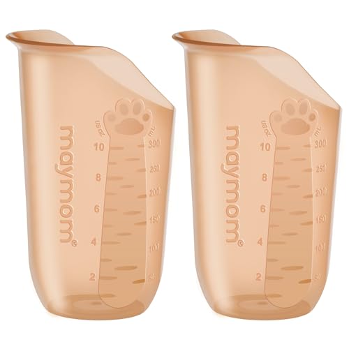 Maymom Nosey Cup 10oz (300mL) Cut-out Design for Easy Drinking without Head Tilt, Ideal for Dysphagia, Elder, Kids - size: 300mL