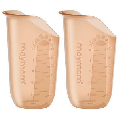 Maymom Nosey Cup 10oz (300mL) Cut-out Design for Easy Drinking without Head Tilt, Ideal for Dysphagia, Elder, Kids - size: 300mL