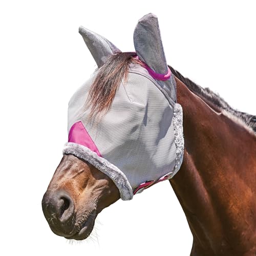 WeatherBeeta ComFiTec Durable Mesh Mask with Ears & Nose, Grey/Purple, Full - color: Grey/Purple, size: Full