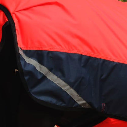 LEAFOREST 300D Pony Turnout Blanket Waterproof 150g Fill Donkey Blankets - color: Red, size: S (30 IN - 36 IN)