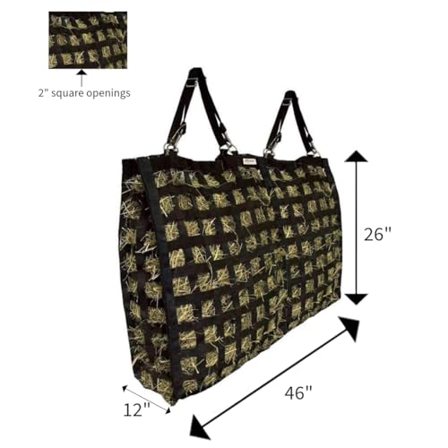 Derby Originals XL Superior Slow Feeder Horse Hay Bag with Super Tough Bottom and 1 Year Warranty