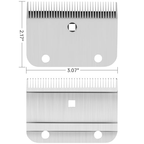 Horse Clippers Replacement Blades, Professional Stainless Steel Clipper Blades for Horse Equine Goat Pony Cattle, 35-Teeth