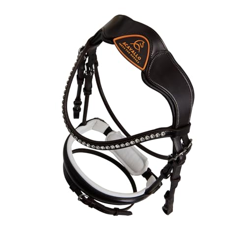 Acavallo Poesia Bridle Headstall Calfskin, Full Size, Dark Brown