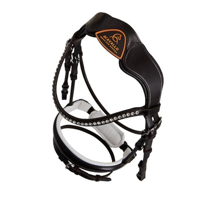 Acavallo Poesia Bridle Headstall Calfskin, Full Size, Dark Brown