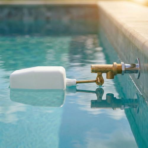 2PCS 3/8" Water Float Valve, with Brass Adjustable Arm, Automatic Fill and Water Level Control Valve, for onds, Fountains, Tanks & Aquariums
