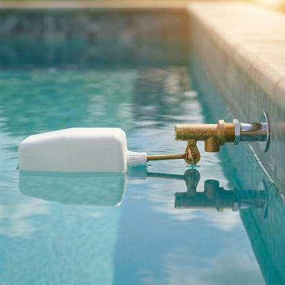 2PCS 3/8" Water Float Valve, with Brass Adjustable Arm, Automatic Fill and Water Level Control Valve, for onds, Fountains, Tanks & Aquariums