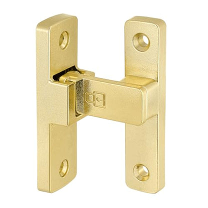 Gold 90 Degree Zinc Alloy Barn Door Latch, Flip Gate Lock - color: Gold_90 Degree
