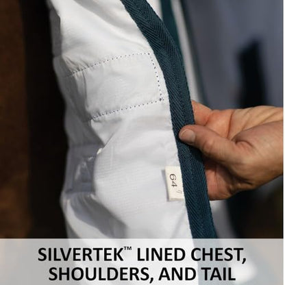 Schneiders Soft Interlock Mesh II Horse Fly Sheets | Superior UV & Insect Protection | Versatile Euro Fit Option | Reflective Safety Design - color: White, style: Mini Attached Neck Euro Bellyband
