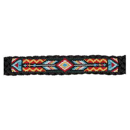 Tough 1 Beaded Mule Halter w.Lead Black Arrow - color: Arrow/Diamond
