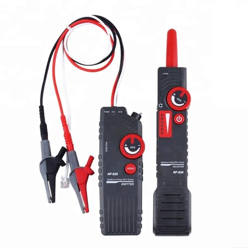 Underground Wire Locator, Wire Tracer with Earphone, Anti-Interference Buried Wire Locator Cable Tester for Locating Breakage Cables & Wires Dog Fence Cables | Locate Wires 6.5 Ft Deep