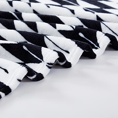 Wrangler - Soft Plush Throw Blanket for Bed & Couch, 50x70 - color: Navajo Black, size: 50" x 70"