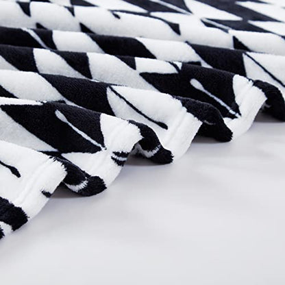 Wrangler - Soft Plush Throw Blanket for Bed & Couch, 50x70 - color: Navajo Black, size: 50" x 70"