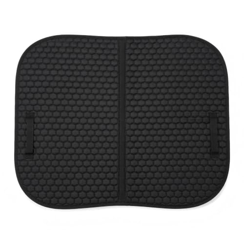 Horse Saddle Pad Non-Slip Cushion for English & Western Riding, Comfort & Protection for Horse Back, Prevents Sores & Chafing, Black