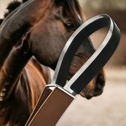 Metal Shedding Blade, Dual-Sided Shedding Blade Horse Hair Brush（2Pcs） - size: 2 pcs