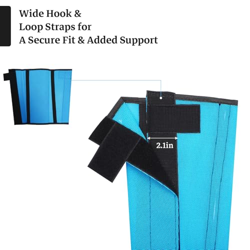 Mesh Horse Fly Boots, Blue, Set of 4 - color: Blue