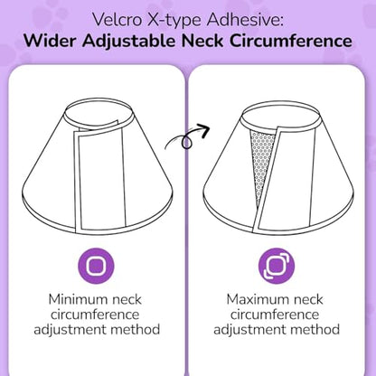 Soft Dog Cone Collar for Large Dogs After Surgery Adjustable - color: Pink, size: M (Neck Girth: 9.5-12.7in)