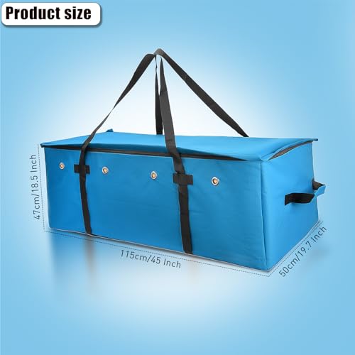 2pcs Hay Bale Storage Bag,Heavy Duty 1200D Oxford Fabric Hay Bale Bag Extra Large Hay Bag for Hay Transport and Storage，45x19.7x18.5 Inch