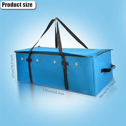2pcs Hay Bale Storage Bag,Heavy Duty 1200D Oxford Fabric Hay Bale Bag Extra Large Hay Bag for Hay Transport and Storage，45x19.7x18.5 Inch