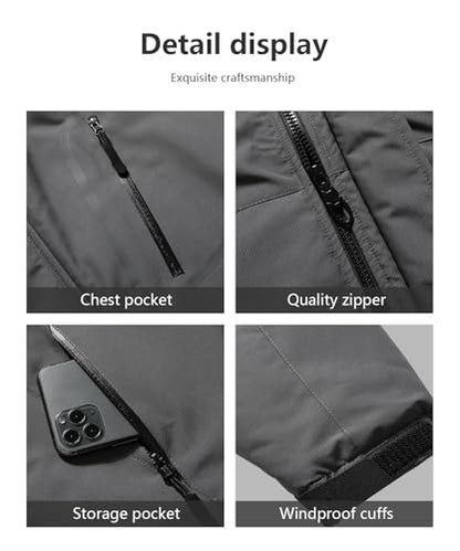 Men's Mountain Winter Coat - color: Dark Gray, size: Medium