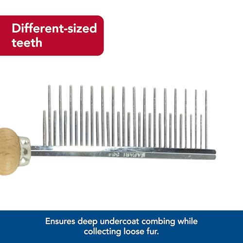 Coastal Pet Safari Dog Shedding Combs - Dog Shedding Brush for Dogs with Short and Long Hair - Different Sized Teeth for Undercoat Rake - 7" x 1.5" - size: 7" x 1.5" (Pack of 1)
