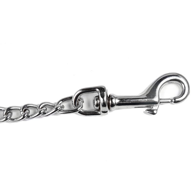 SGODA Metal Chain Heavy Duty Dog Leash, 4 ft x 4.0 mm Blue - color: Blue, size: 4 ft x 0.16 in
