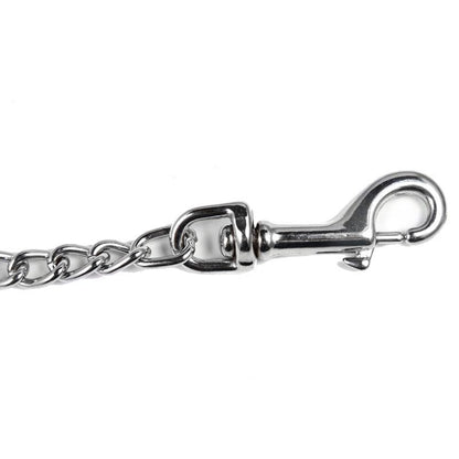 SGODA Metal Chain Heavy Duty Dog Leash, 4 ft x 3.0 mm Blue - color: Blue, size: 4 ft x 0.12 in