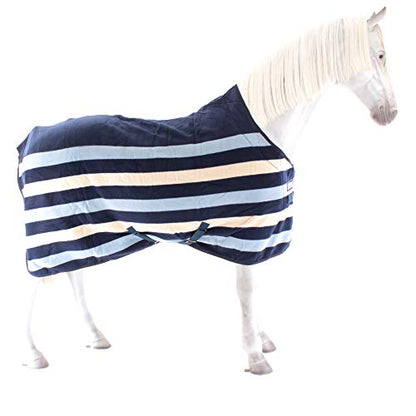 HORSEWARE Ireland Rambo Deluxe Fleece Blanket, Color: Witney Navy, Size: 78 (ACAF9D-VRKB-78) - size: 78