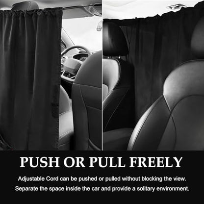 Car Privacy Curtain, Vehicle Privacy Blackout Curtain Sun Shade Cover, Auto Sunshade Screen Cover Blocks Light for Sleeping Camping Fit Sedan SUV Truck, Car Accessories - color: 1pcs