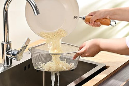 Fox Run Stainless Steel Colander, Triangular 3 Quart Pasta Strainer - size: 3 Quart, Triangular