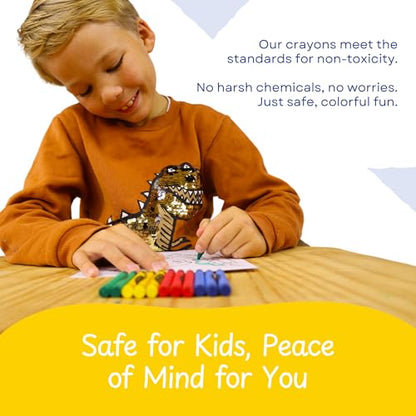 CrayonKing 200 Bulk Crayons, 50 Individually Wrapped 4-Packs - style: 50 Sets of 4-Packs in Cello (200 Ct)
