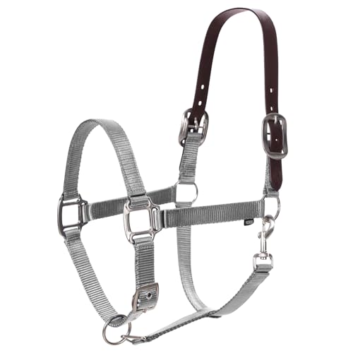 Equinavia Loki Adjustable Breakaway Horse Halter - Silver Sconce Gray - Pony - color: Silver Sconce Gray, size: Pony