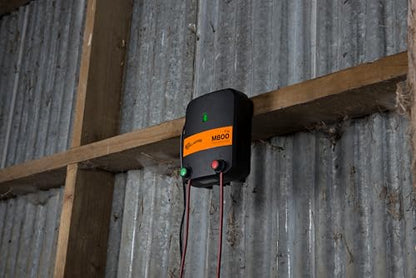 Gallagher M800 Electric Fence Charger | Powers Up to 90 Miles / 520 Acres of Clean Fence | 8.0 Joule 110v Fence Energizer for Livestock, Pastures, and Wildlife Exclusion