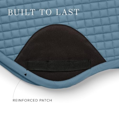Equestrian Stockholm Close Contact Horse Saddle Pad for Jumping - color: Stone Blue