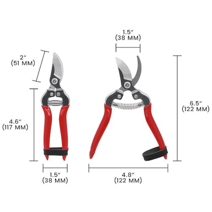 Bypass Action Harvest and Utility Shear, Stainless Steel