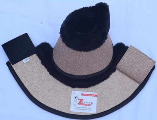 Glitter Rose Gold All Purpose English Saddle Pad with Matching Fly Bonnet, Boots – Handmade Jumping Saddle Pad Set