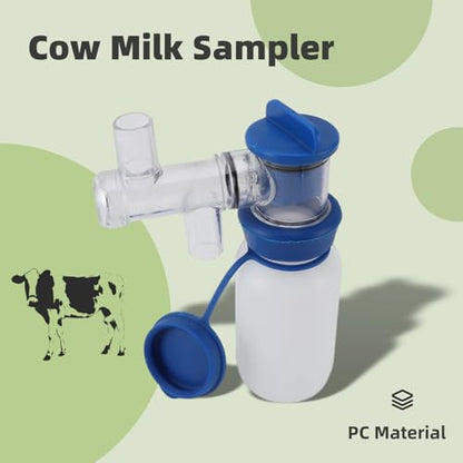 200ML PC Milk Sampler for Accurate Analysis, Milking Machine Accessory - Ideal for Livestock Farming & Dairy Testing