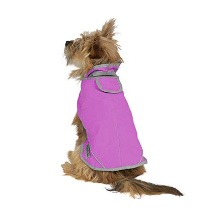 Jacket for All Dogs, Fleece-Lined, Waterproof Doggie Vest, Reflective Pet Parka (2200) (XX-Small, Pink) - color: Pink, size: XX-Small
