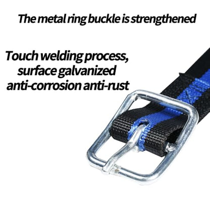 Nylon Cow Collar, 54 Inch, Thickened Neck Strap with Metal Buckle, Blue