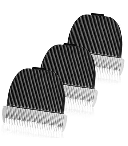Petsaunter 3 PCS Replacement 35 Teeth Dog Grooming Clipper Blades, Low Noise Dog Trimmer for Grooming,Sharp Titanium Alloy Ceramic Clipper Blade
