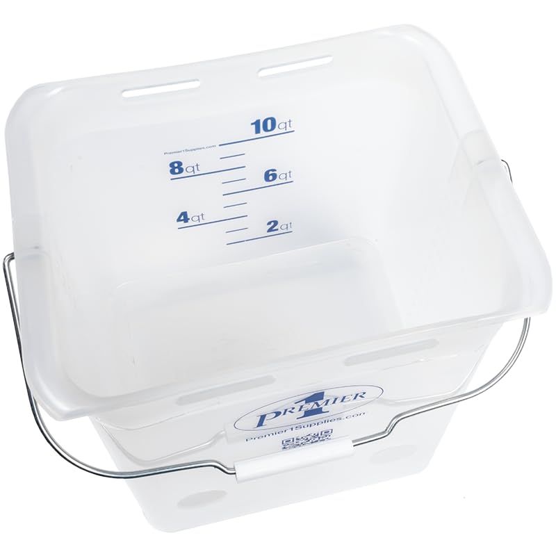 Premier 1 Lamb 'N' Goat Kid Prima Orphan Feeding Bucket – 2.5 Gal, Square - size: 2.5 Gallon Square - 4 Holes