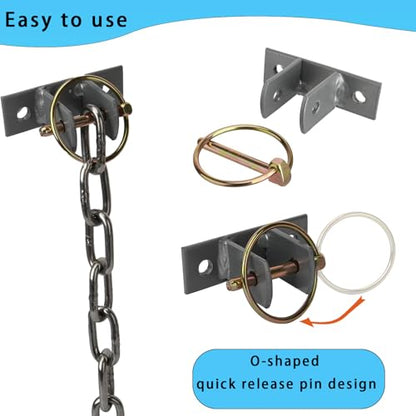 4 Pcs Water Bucket Hook with Pin Heavy Duty Wall Mounted Equestrian Bucket Hooks Hangers for Horse Stall Stable Barn